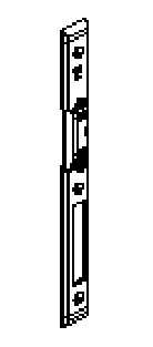 Зображення Планка запiрна, під замок ALU 24U8 [6-38632-01-L]