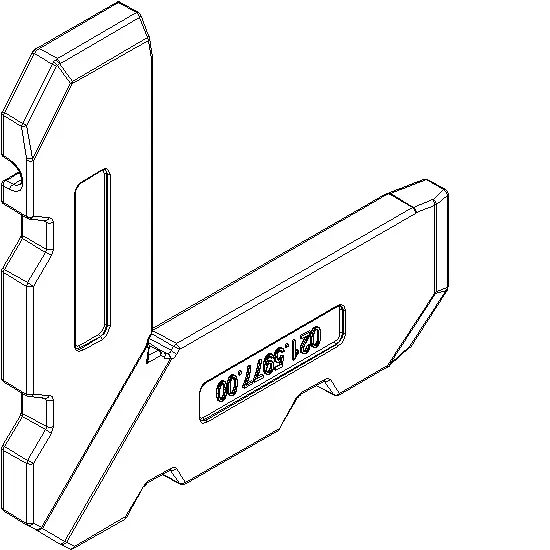 Зображення CORNER 19.5x5 мм [021.5977]