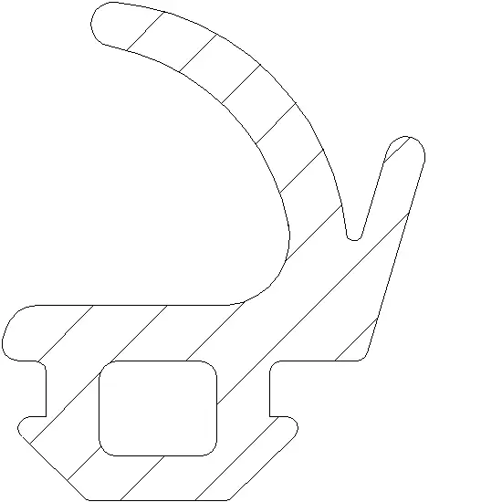 Зображення Ущільнювач для з'єднувального профілю дверей [022.0054]