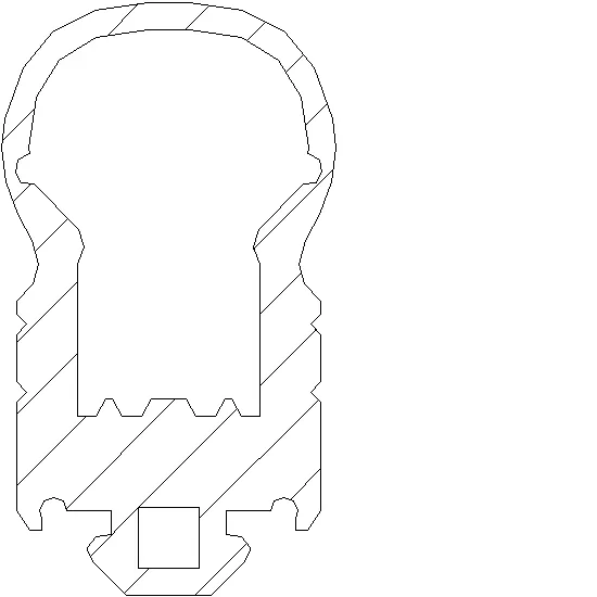 Зображення Ущільнювач для з'єднувального профілю дверей [022.0061]