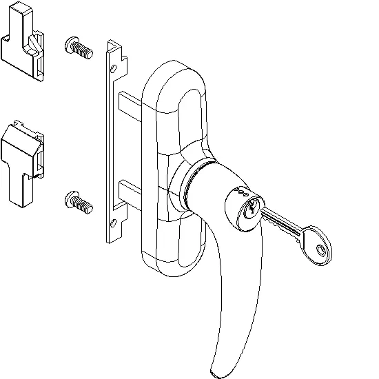 Зображення HANDLE WITH LOCK [022.5062.PA]