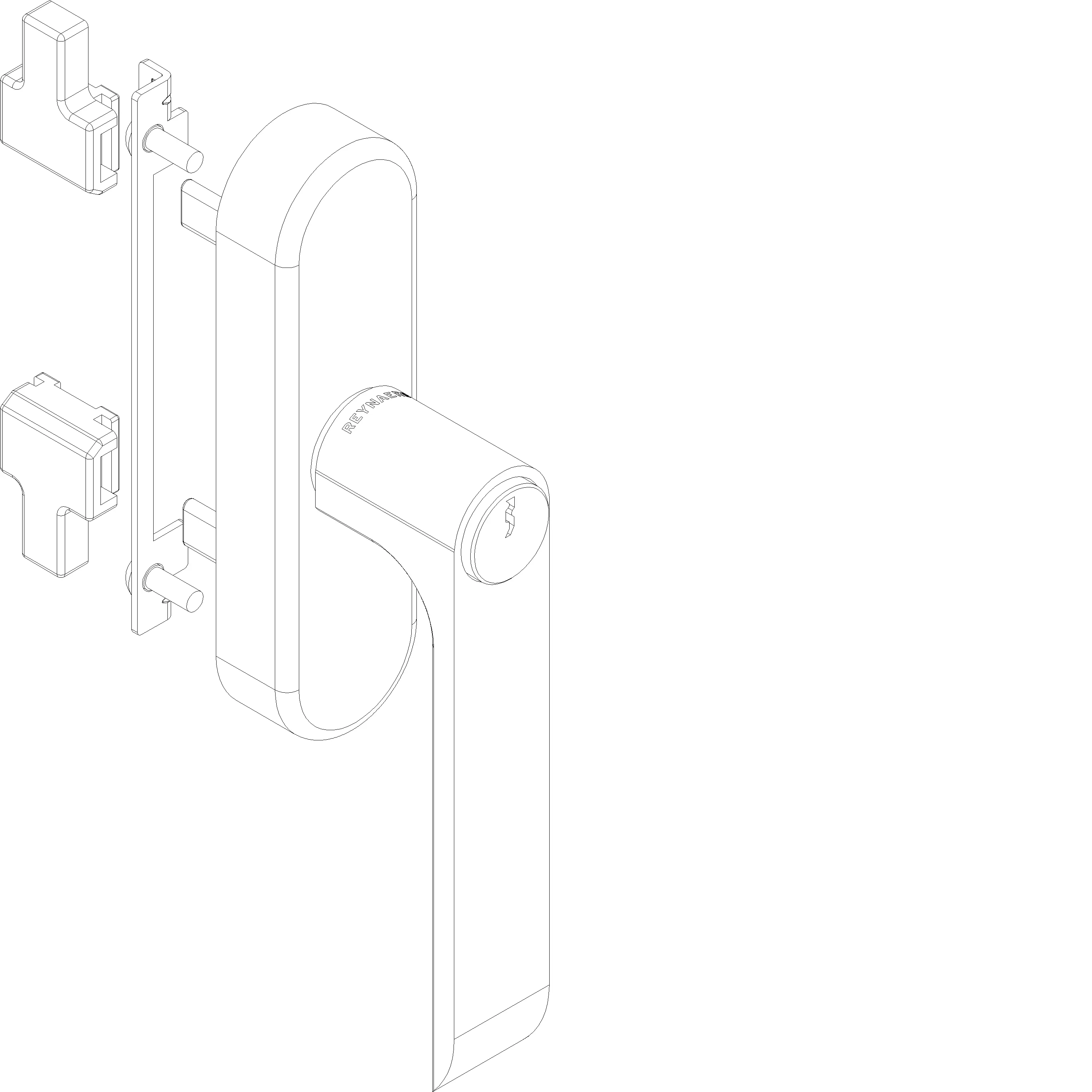 Зображення HANDLE WITH LOCK RIGHT [022.5428.PA]