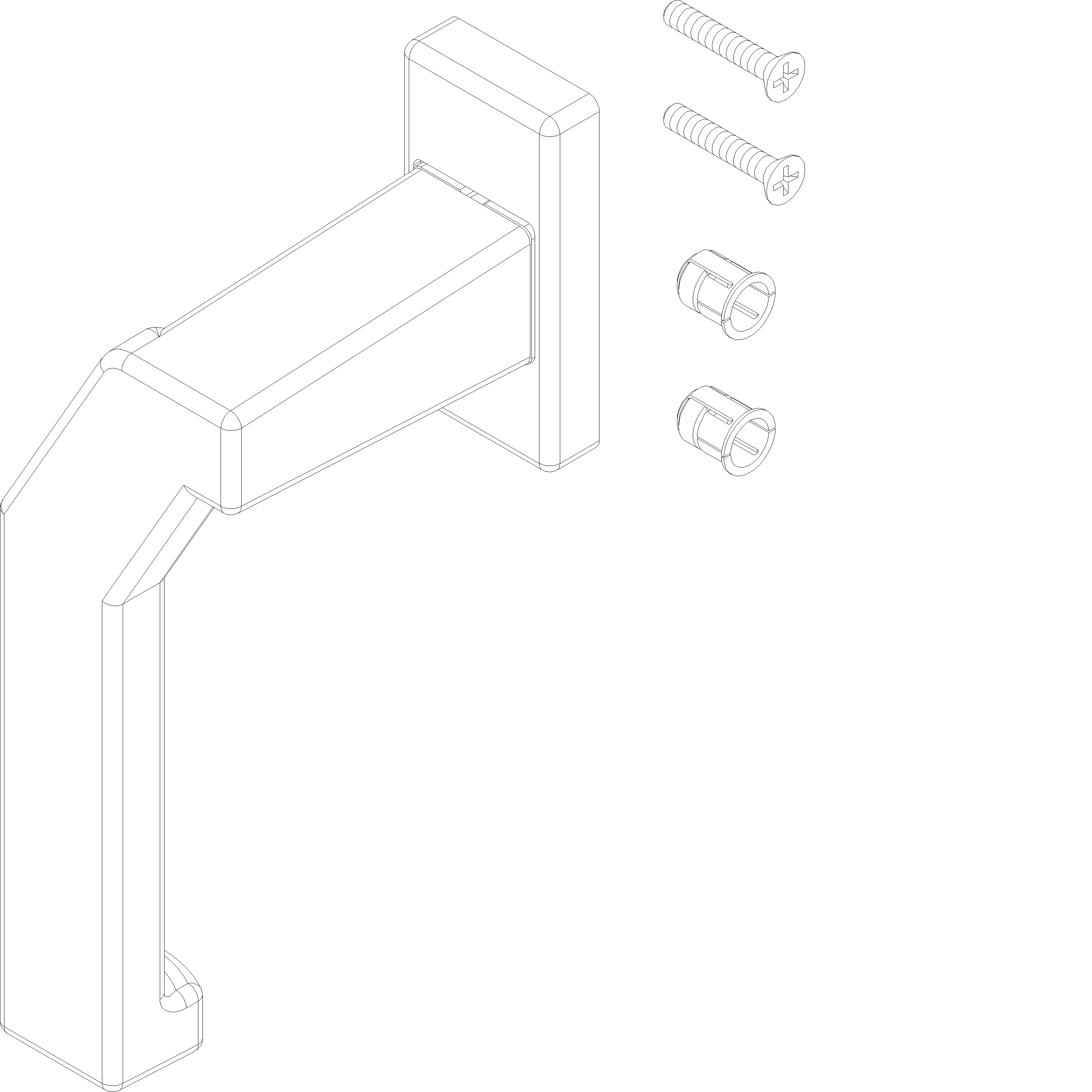 Зображення HANDLE RIGHT 68 мм [022.5489.PA]