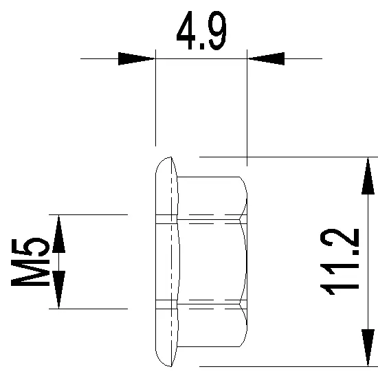 Зображення HEXAGON NUT M5 [024.5042]
