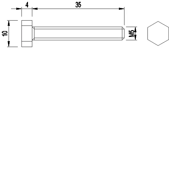 Зображення 100 гвинтів ISO 4017 - M5x35 [030.5014]