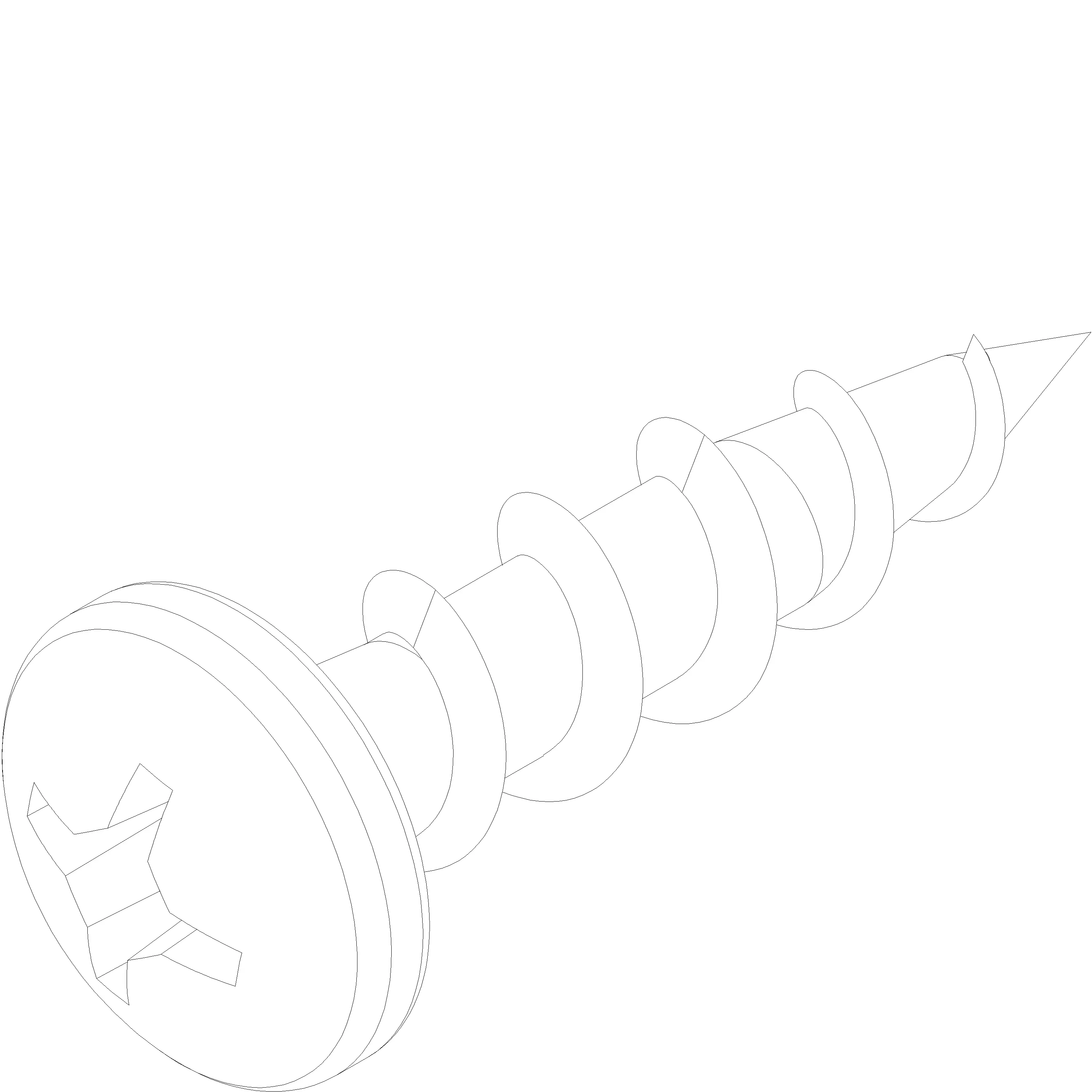 Зображення 100 гвинтів 4.3x15 [030.5221]