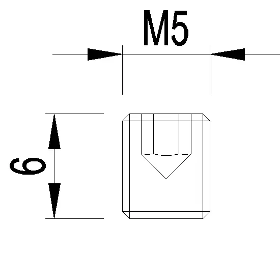 Зображення Гвинт синтетичний M5x6 [032.8403]