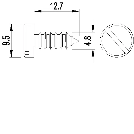 Зображення 100 Гвинтів CLS 4.8x12.7 [033.0503]