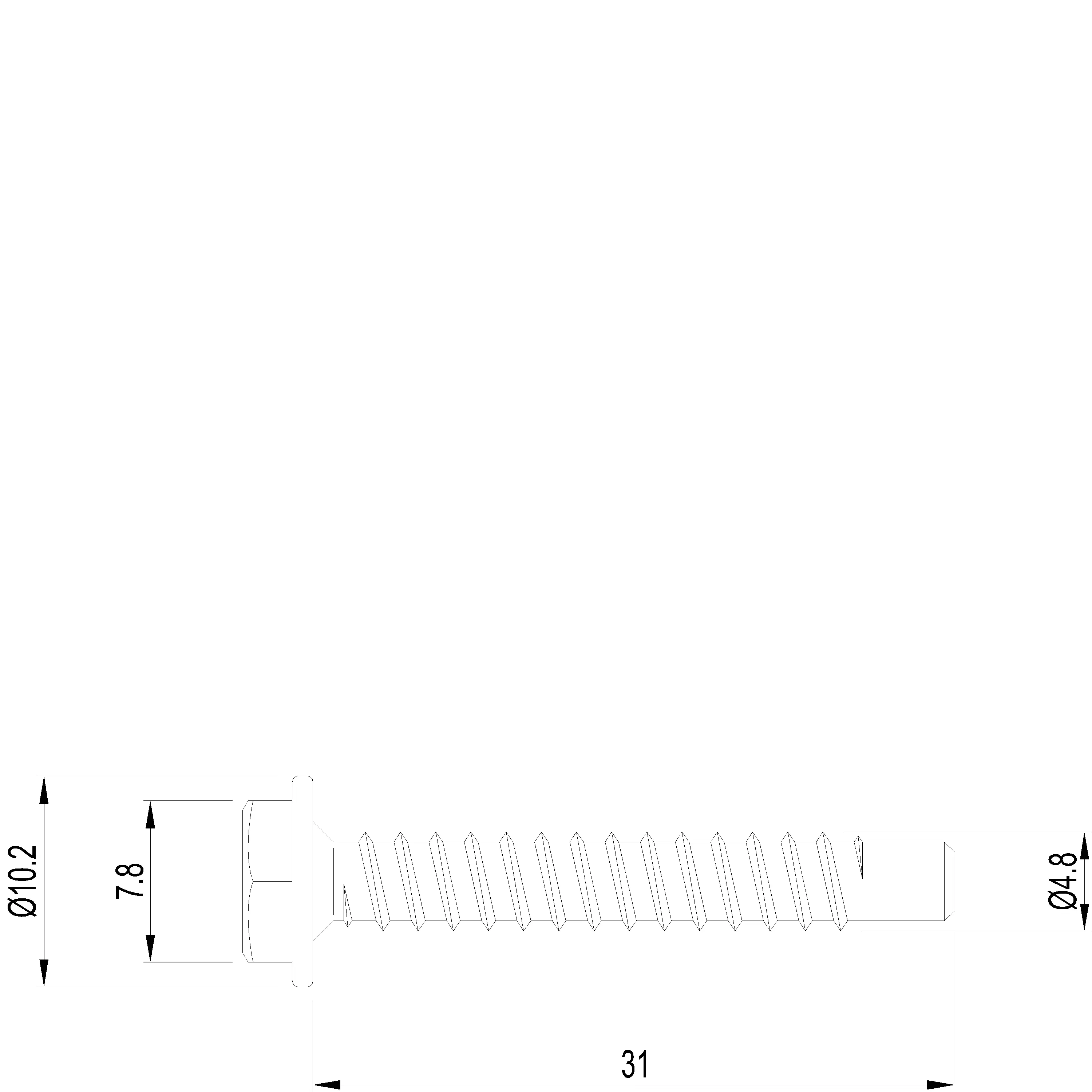 Зображення 100 Фіксуючих гвинтів 5X25 [037.4408]