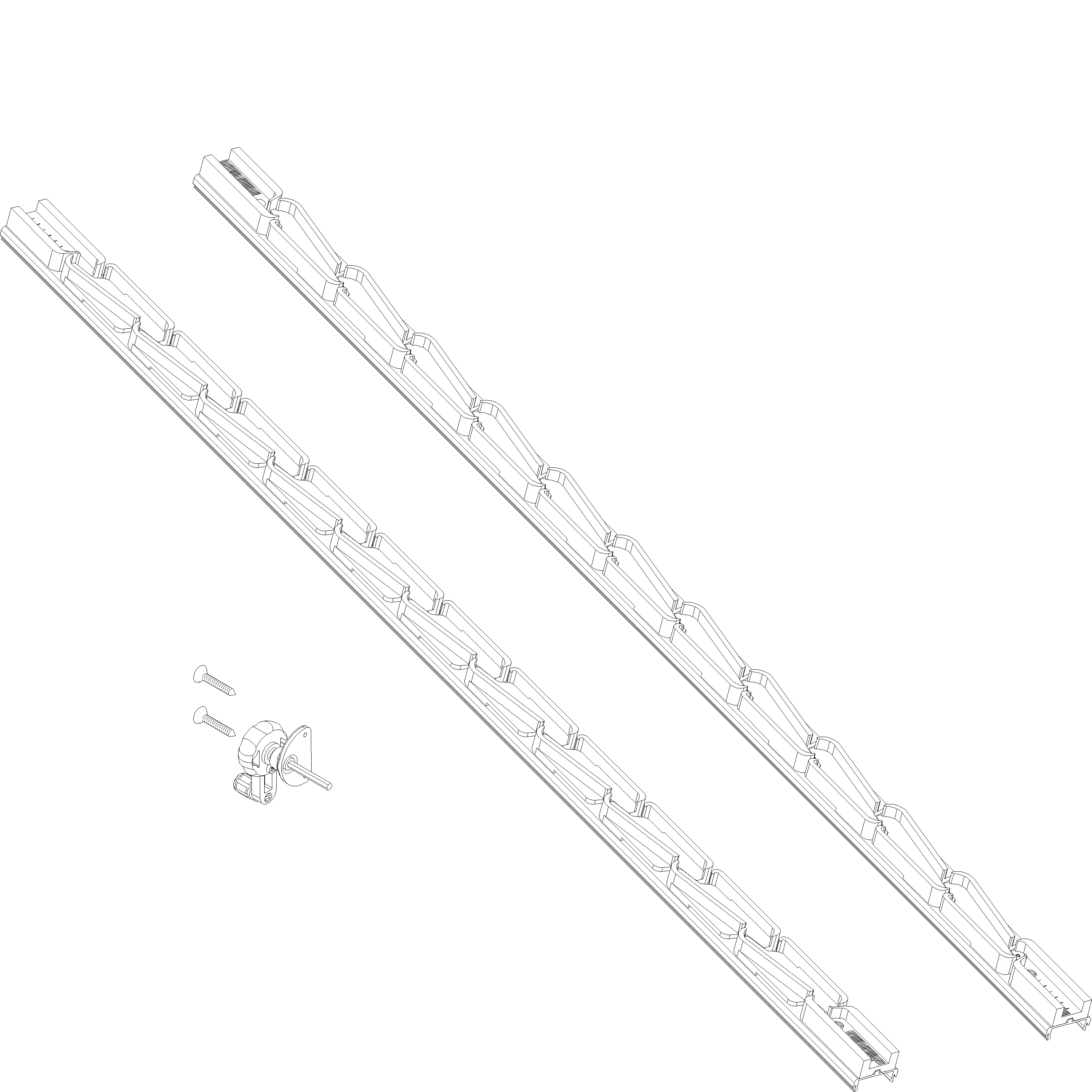 Зображення CONTROL MECHANISM LOUVRES 760 мм [037.5701]