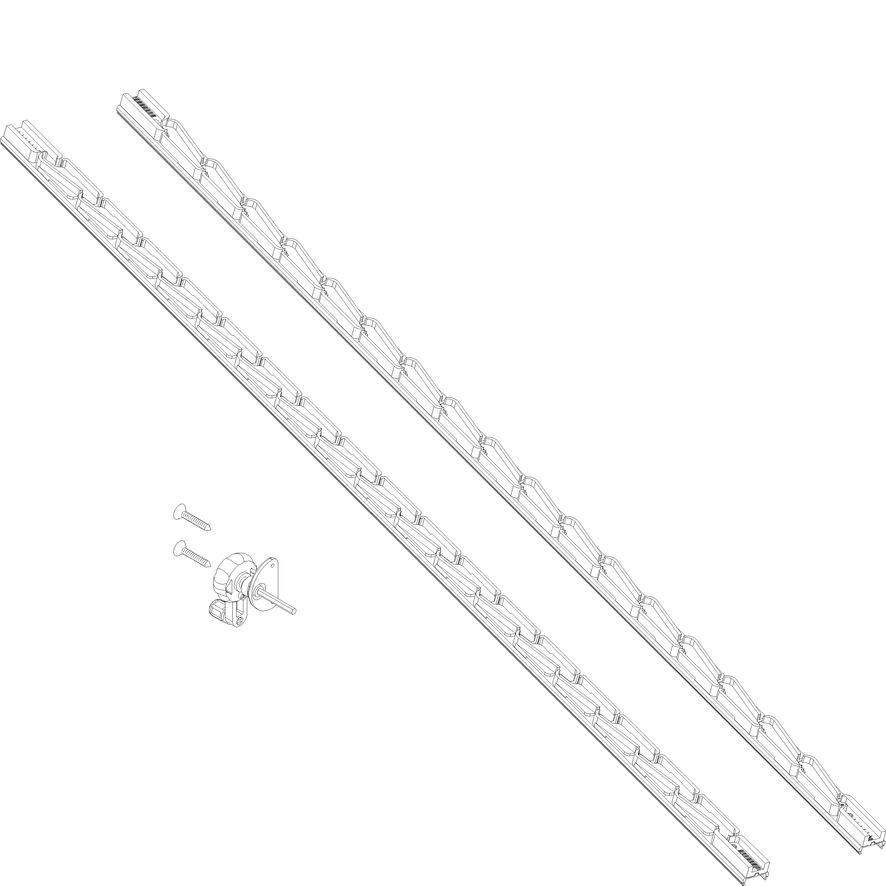 Зображення CONTROL MECHANISM LOUVRES 1120 мм [037.5702]