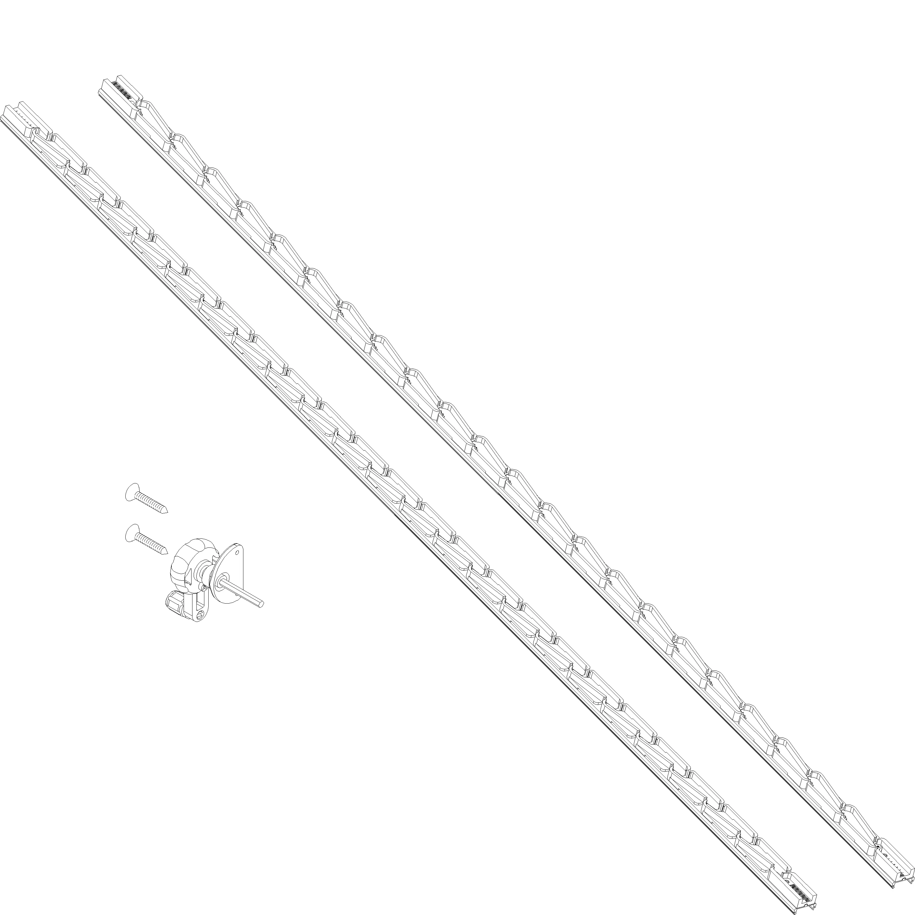 Зображення CONTROL MECHANISM LOUVRES 1420 мм [037.5703]