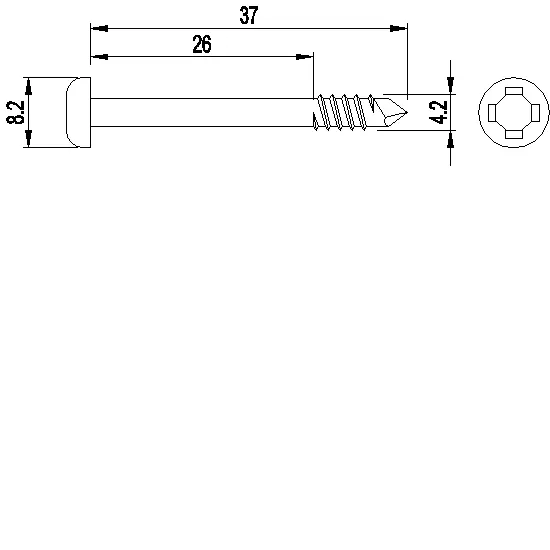 Зображення 100 Саморізів 4.2X37 [037.7317]