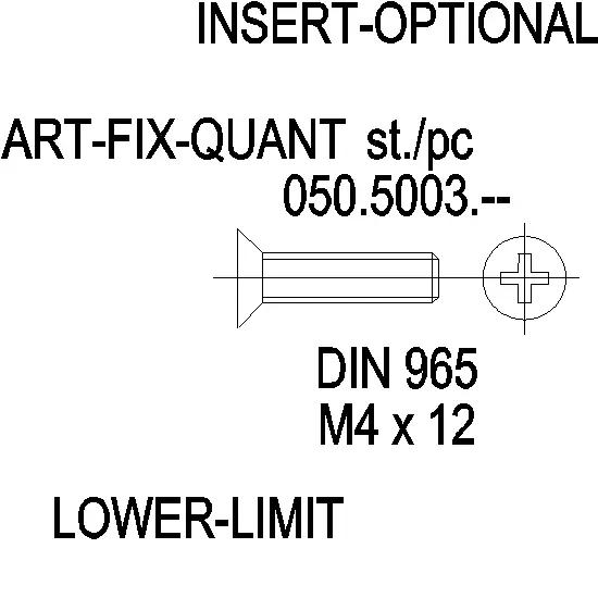 Зображення Гвинт DIN 965 нержавійка M4x12 [050.5003]