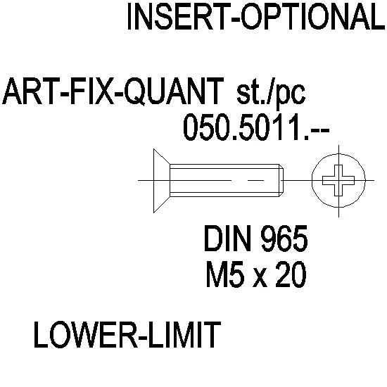 Зображення Гвинт DIN 965 нержавійка M5x20 [050.5011]