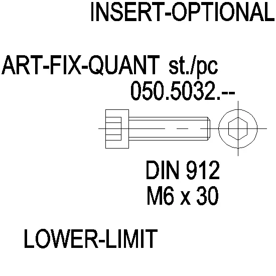 Зображення Гвинт DIN 912 нержавійка M6x30 [050.5032]