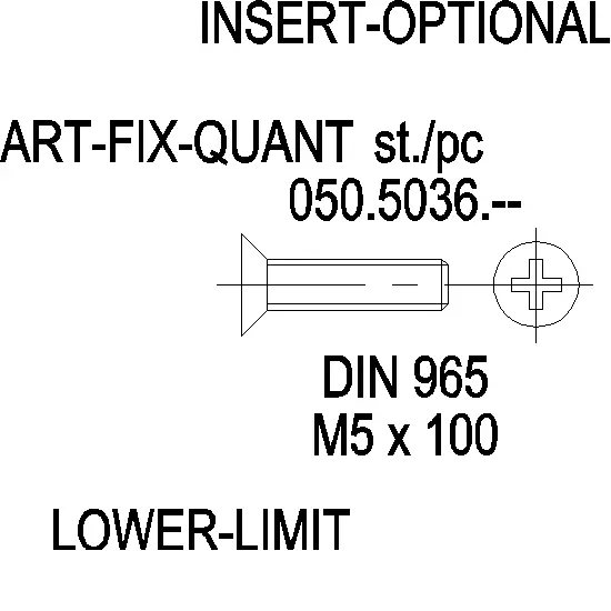 Зображення Гвинт DIN 965 нержавійка M5x100 [050.5036]