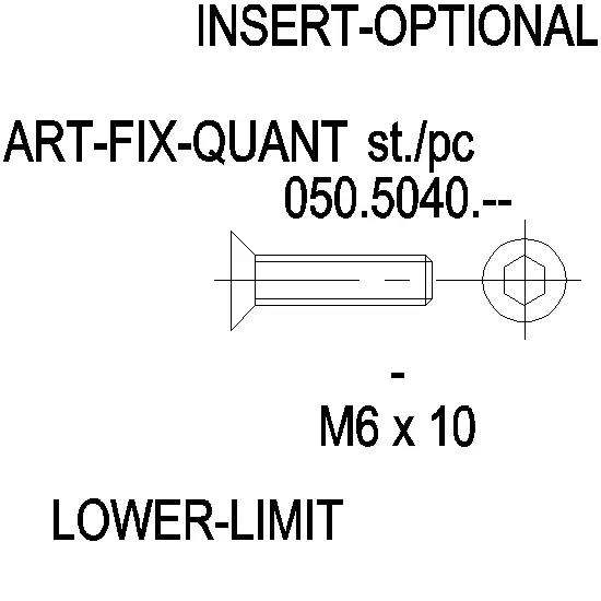 Зображення Гвинт DIN 7991 нержавійка M6x10 [050.5040]