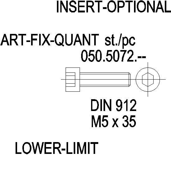 Зображення Гвинт DIN 912 нержавійка M5x35 [050.5072]