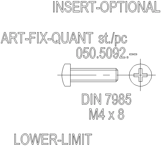 Зображення Гвинт DIN 7985 нержавійка M4x8 [050.5092]