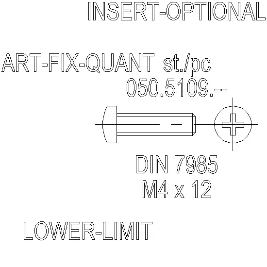 Зображення Гвинт DIN 7985 нержавійка M4x12 [050.5109]