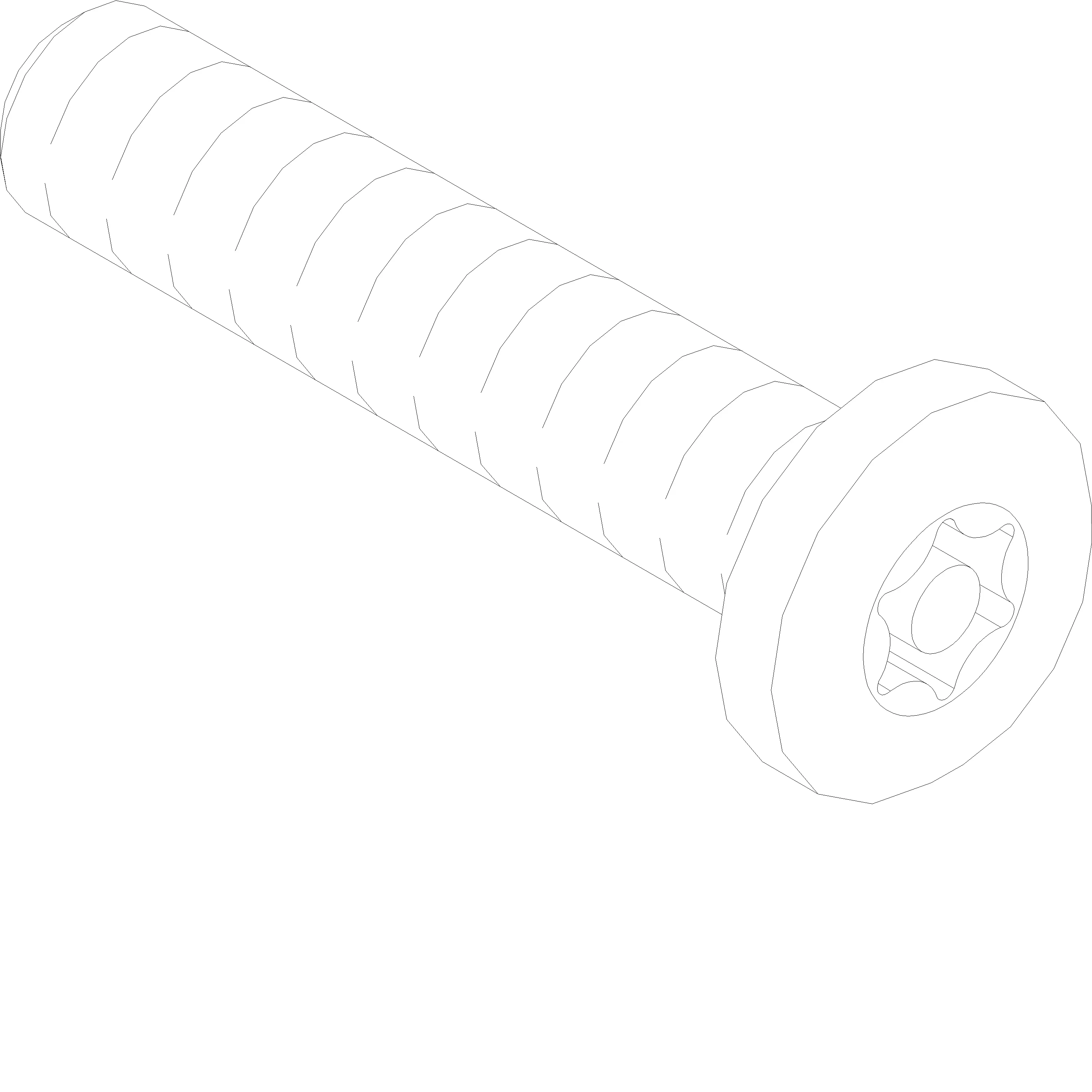 Зображення SAFETY SCREW WITH TORX + PIN ISO7380 M6x30 [050.5115]