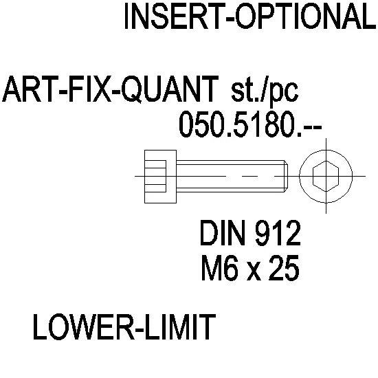 Зображення Гвинт DIN 912 нержавійка M6x25 [050.5180]
