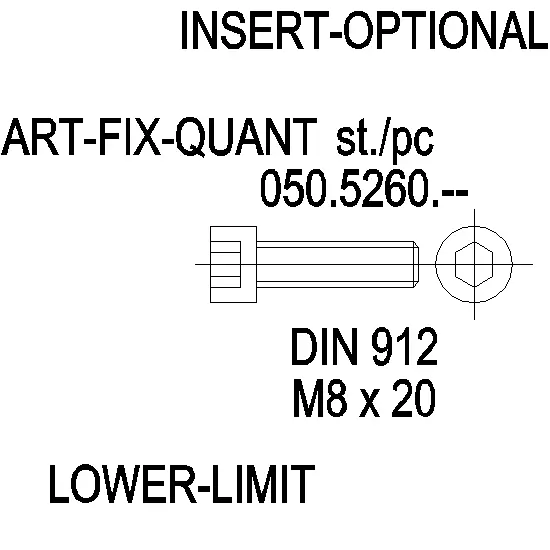 Зображення Гвинт M8x20 [050.5260]