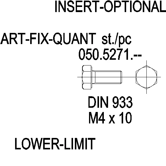 Зображення Гвинт DIN 933 нержавійка M4x10 [050.5271]