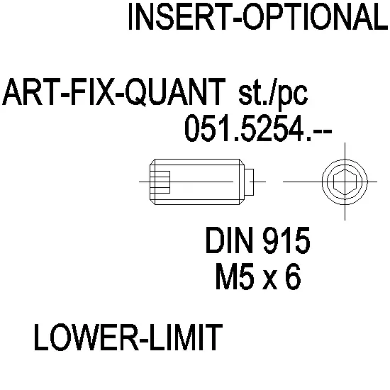 Зображення Гвинт DIN 915 нержавійка M5x6 [051.5254]