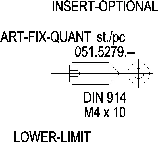 Зображення Гвинт DIN 914 нержавійка M4x10 [051.5279]