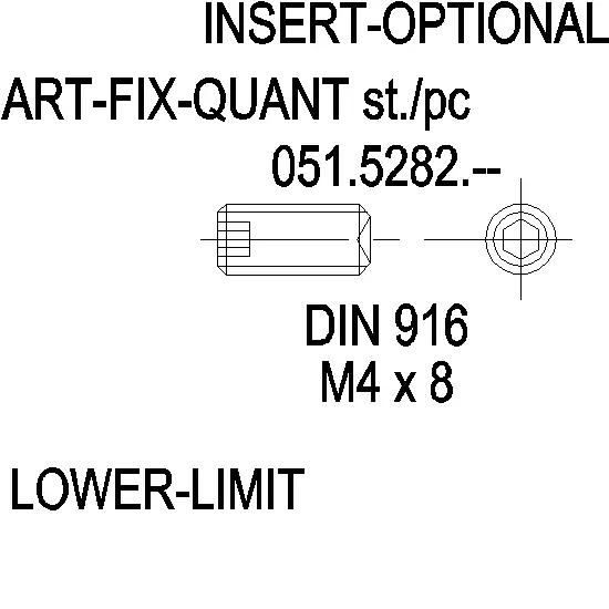 Зображення HEXAGON SOCKET DIN 916 M4X8 [051.5282]