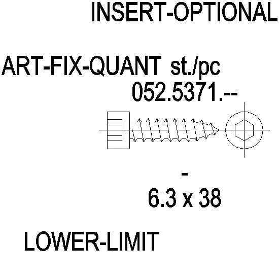 Зображення ST-Гвинт нержавійка 6.3x38 [052.5371]