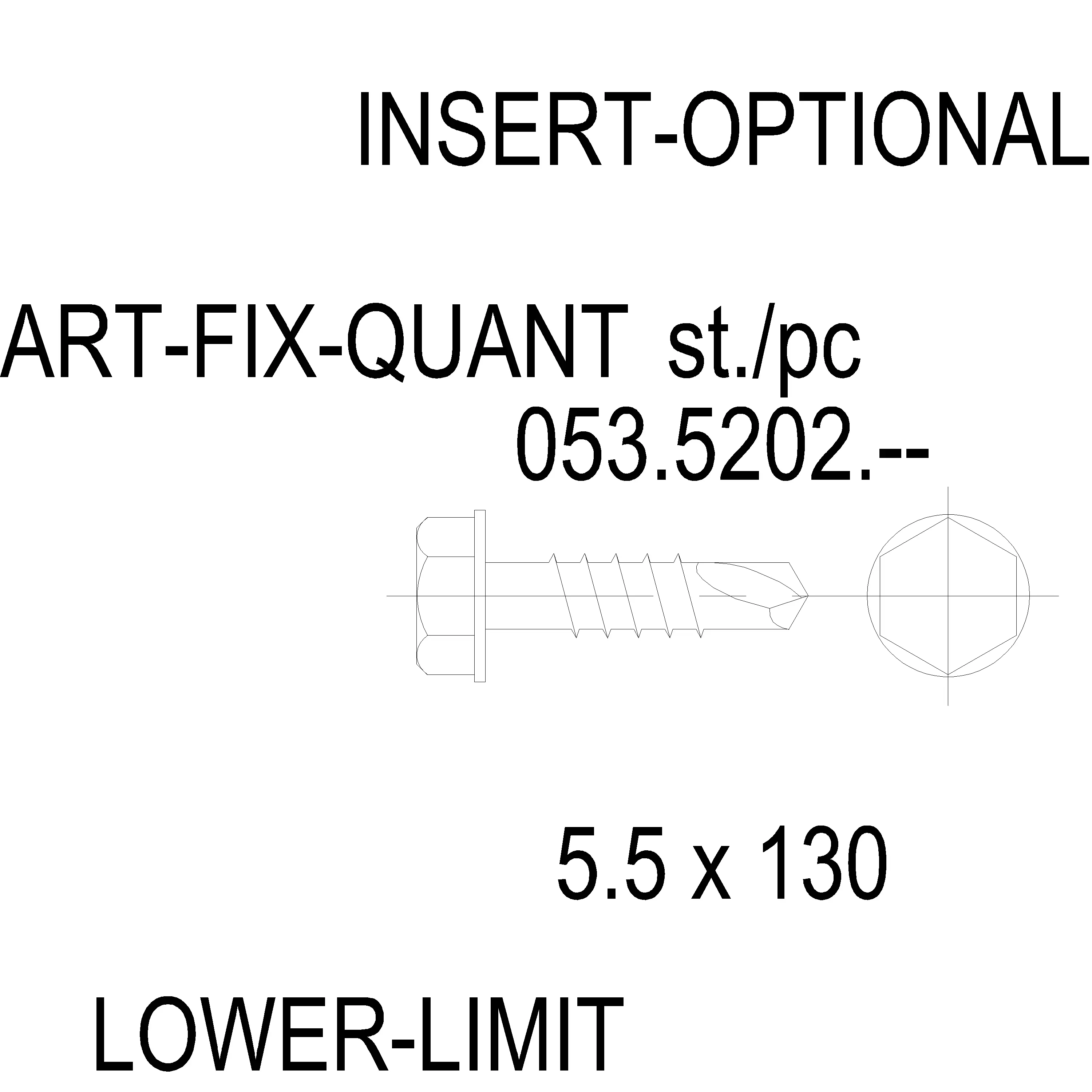 Зображення Саморіз DIN 7504N [053.5202]