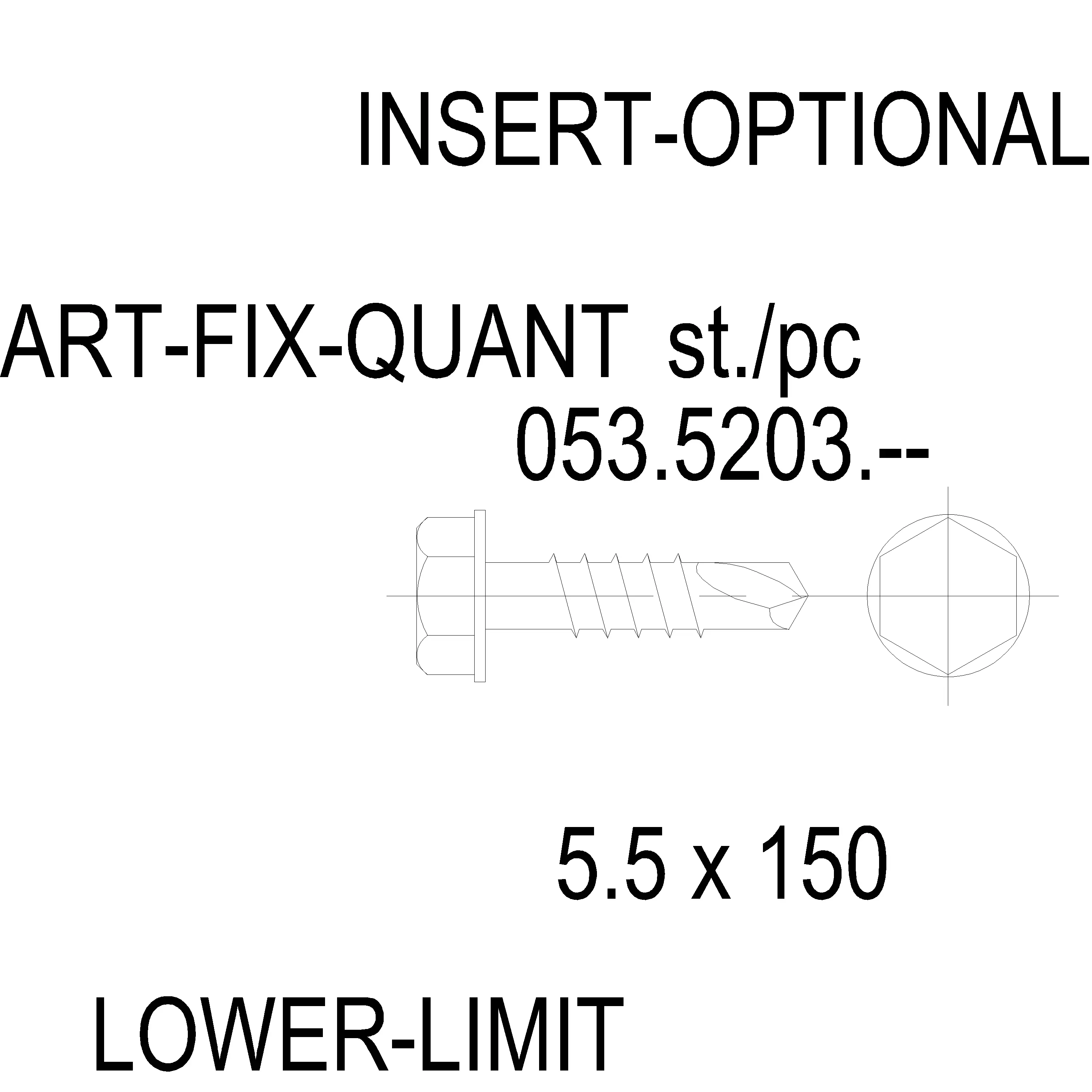 Зображення Саморіз DIN 7504N [053.5203]