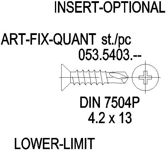 Зображення Саморіз DIN 7504P нержавійка 4.2x13 [053.5403]