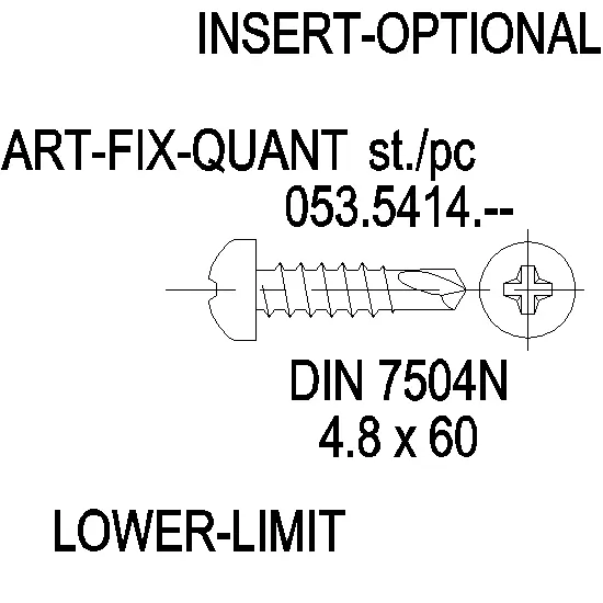 Зображення Саморіз 4.8X60 [053.5414]
