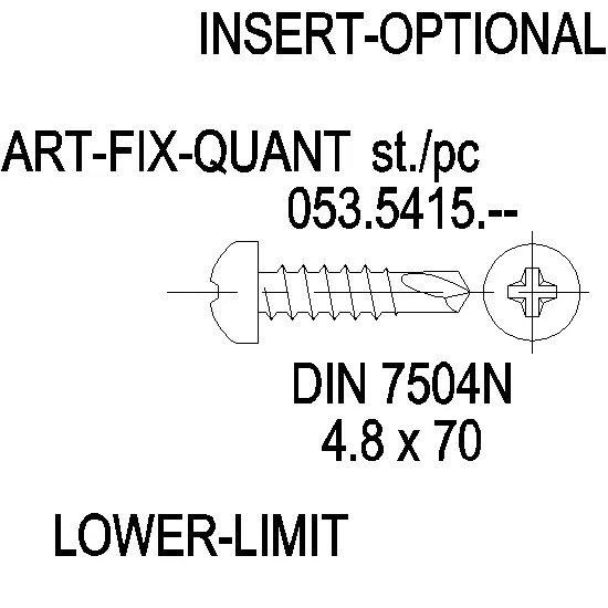 Зображення Саморіз 4.8X70 [053.5415]