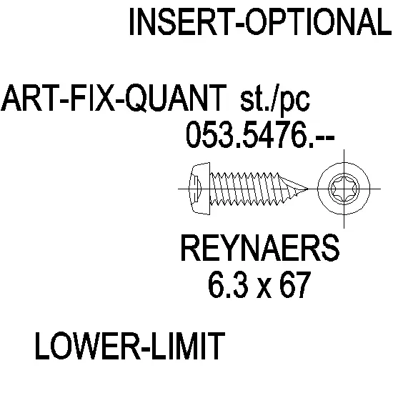 Зображення TORX Гвинт нержавійка 6.3x67 [053.5476]