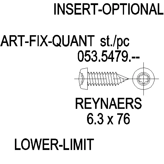 Зображення TORX Гвинт нержавійка 6.3x76 [053.5479]
