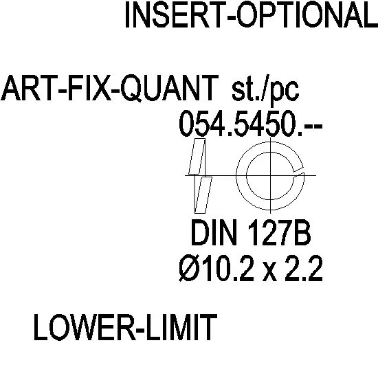 Зображення WASHER DIN 127B INOX [054.5450]