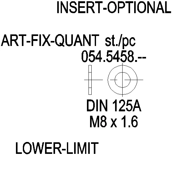 Зображення WASHER M8x1.6 [054.5458]