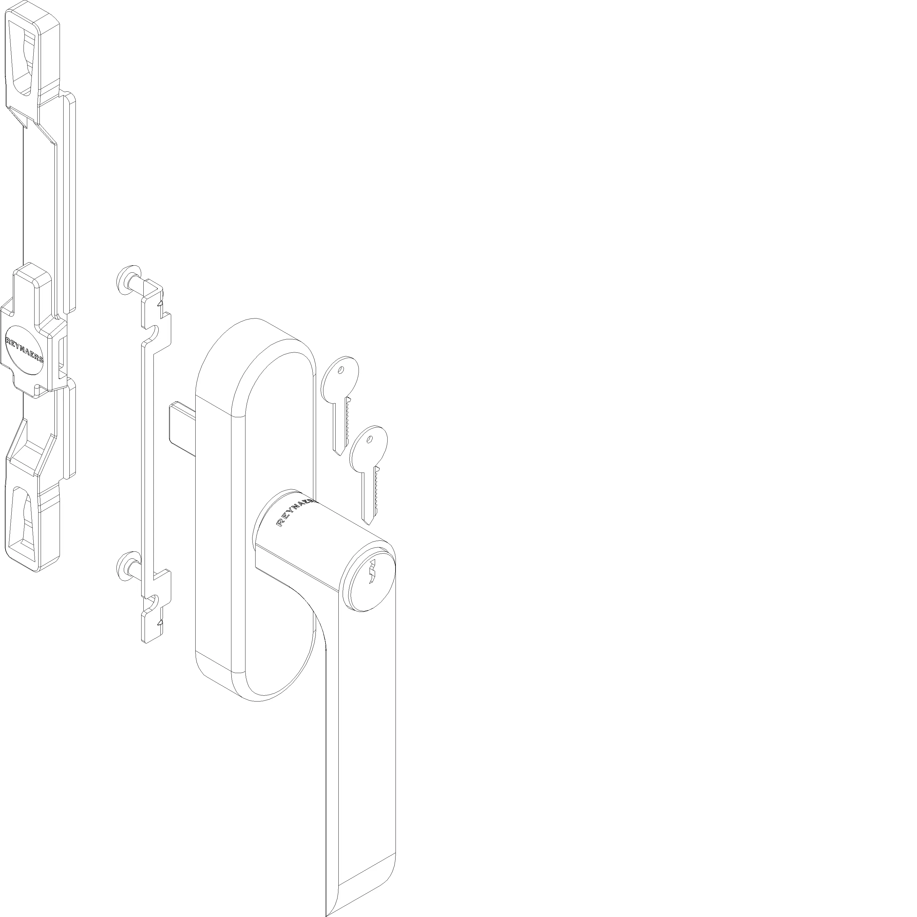 Зображення ERRETI HANDLE WITH LOCK DIN L/R [060.5021]