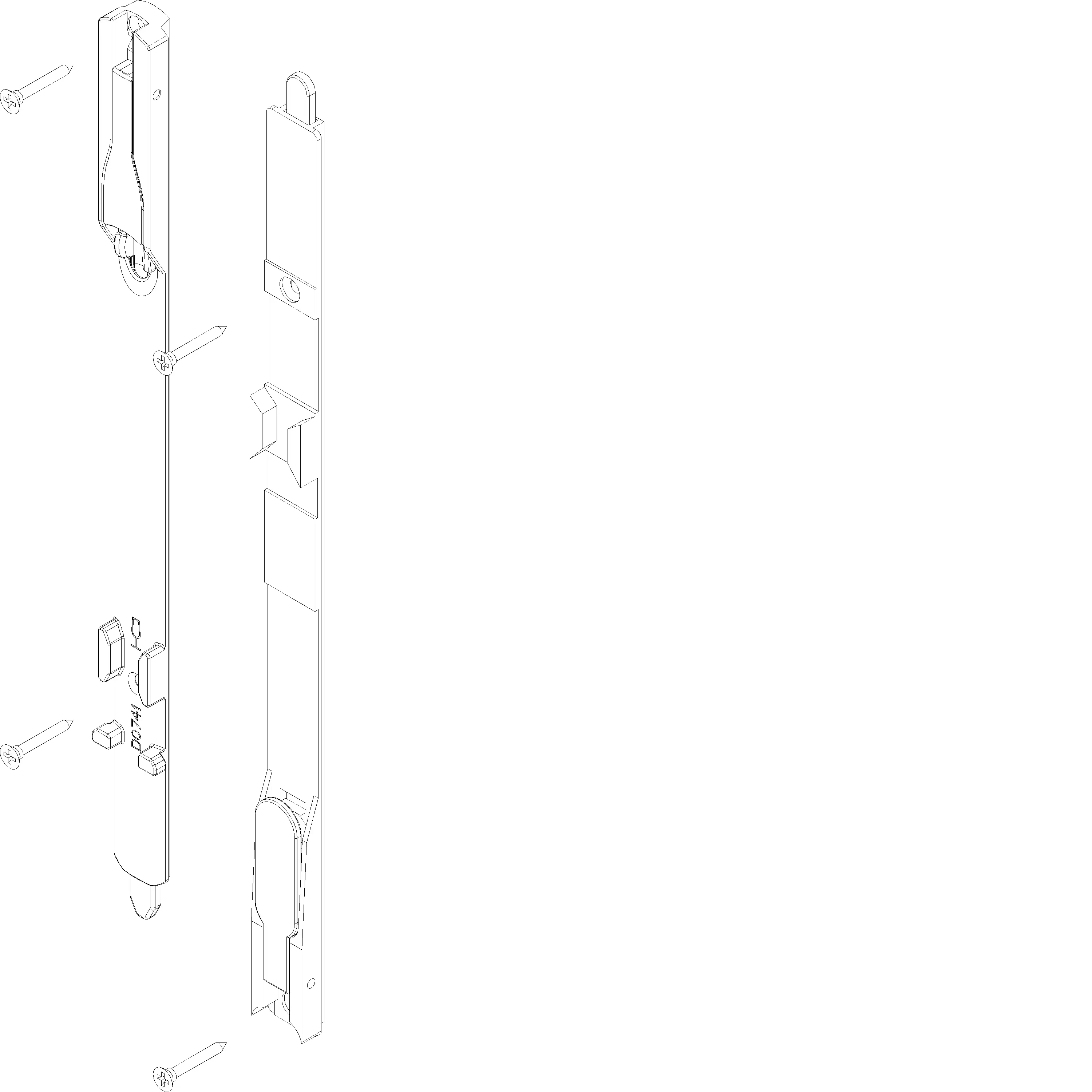 Зображення Зачіпний замок для подвійних розсувних вікон [060.5055]