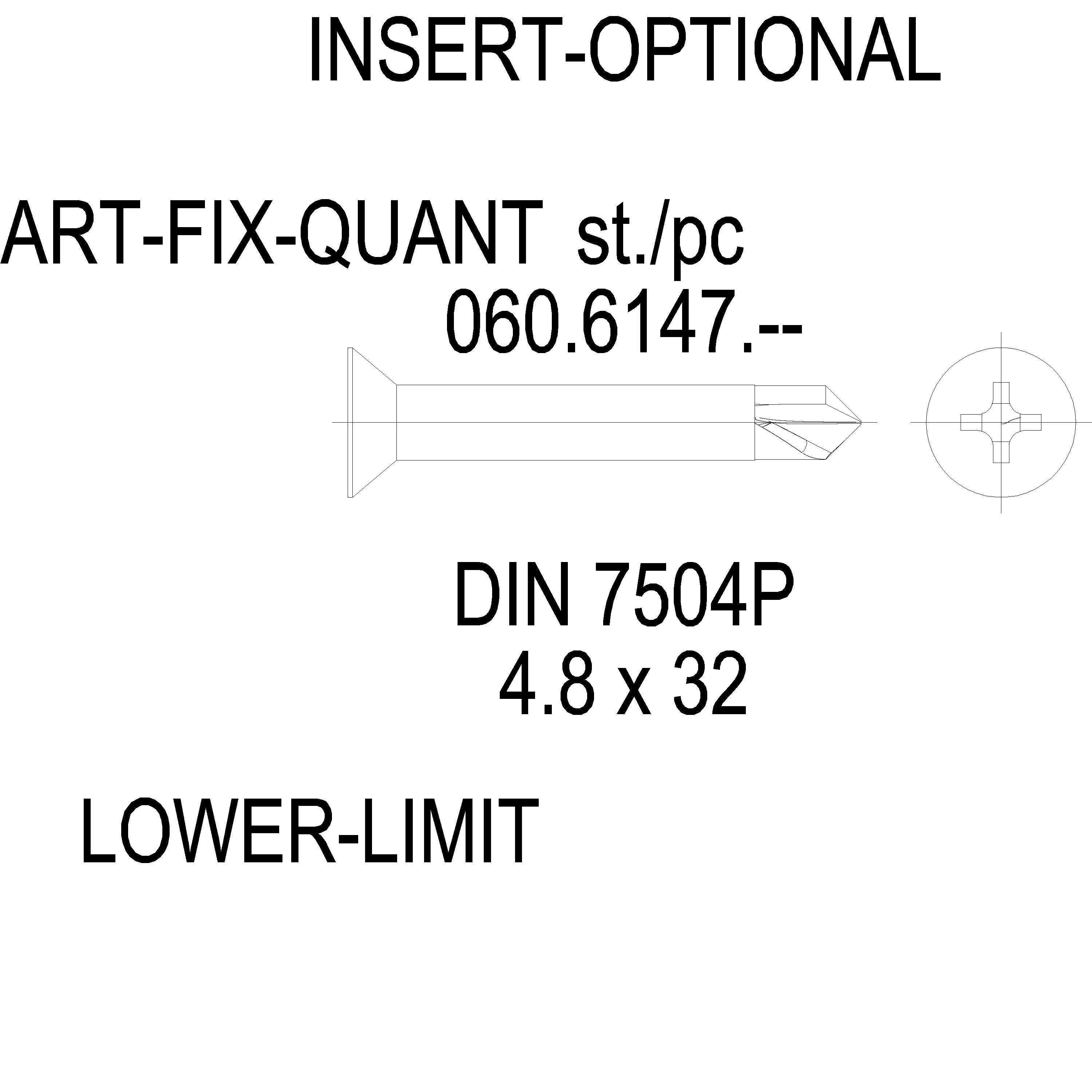 Зображення Саморіз DIN 7504P нержавійка [060.6147]