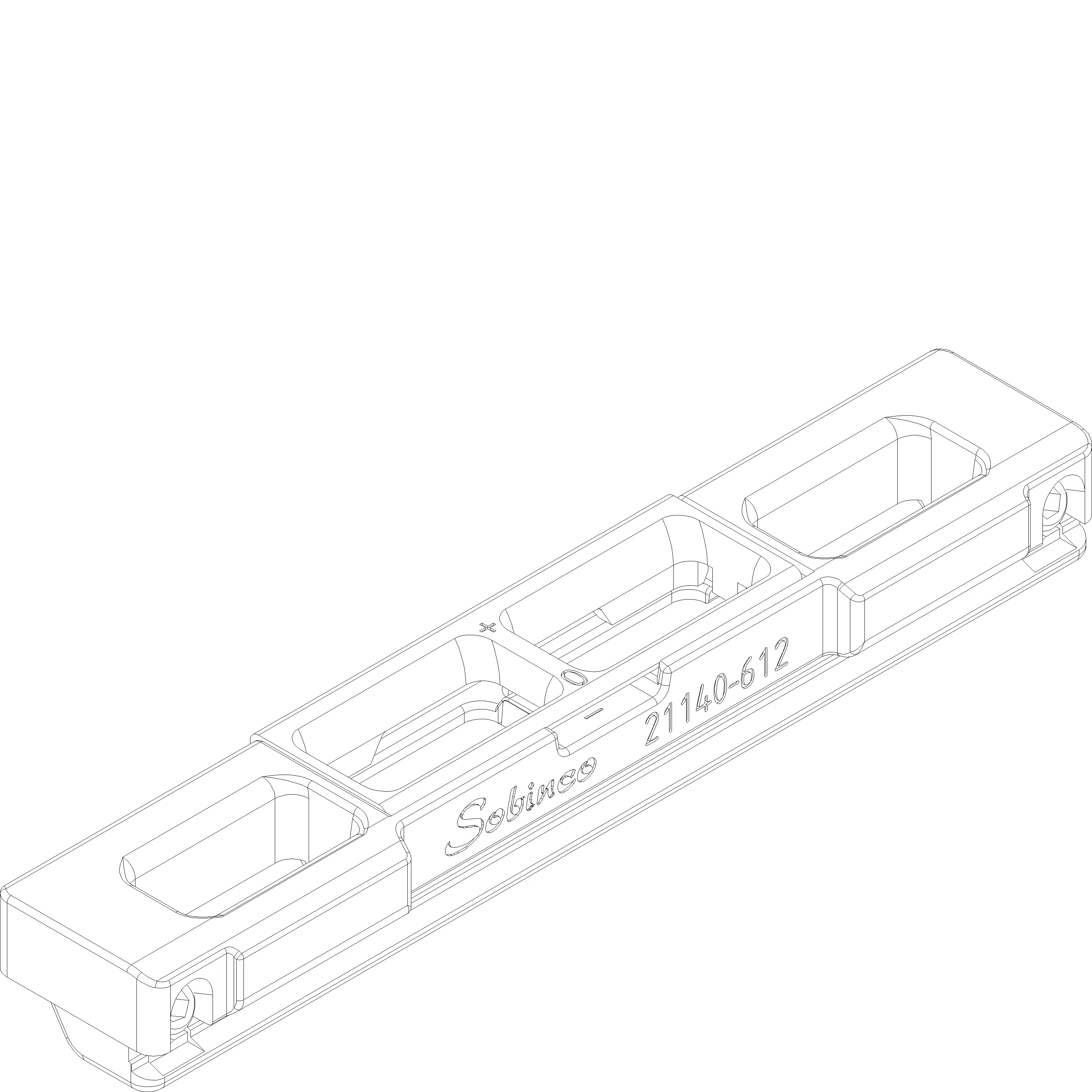 Зображення Зачіпний замок для подвійних розсувних вікон [060.6198]
