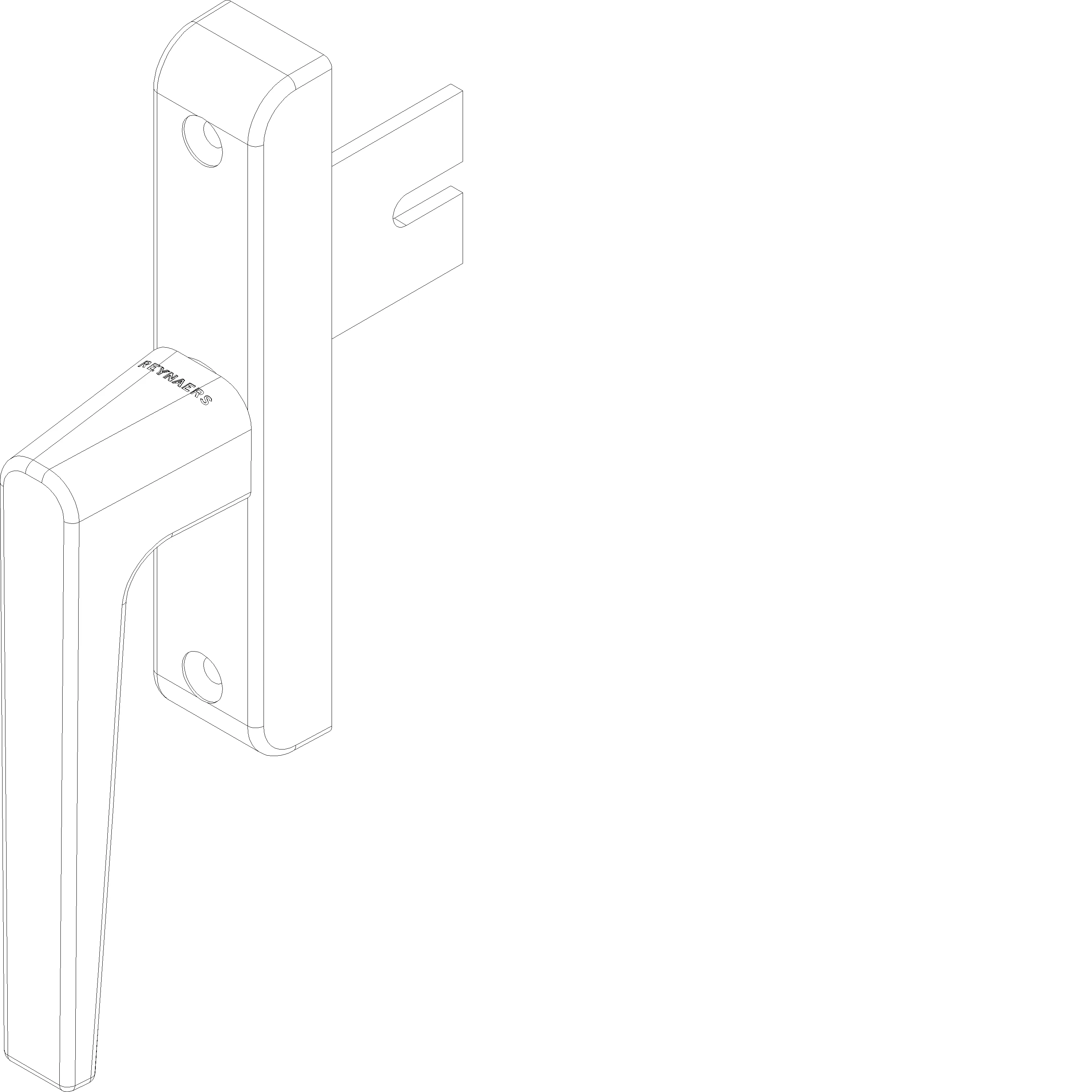 Зображення HANDLE OUTWARD OPENING DIN L [060.6227]