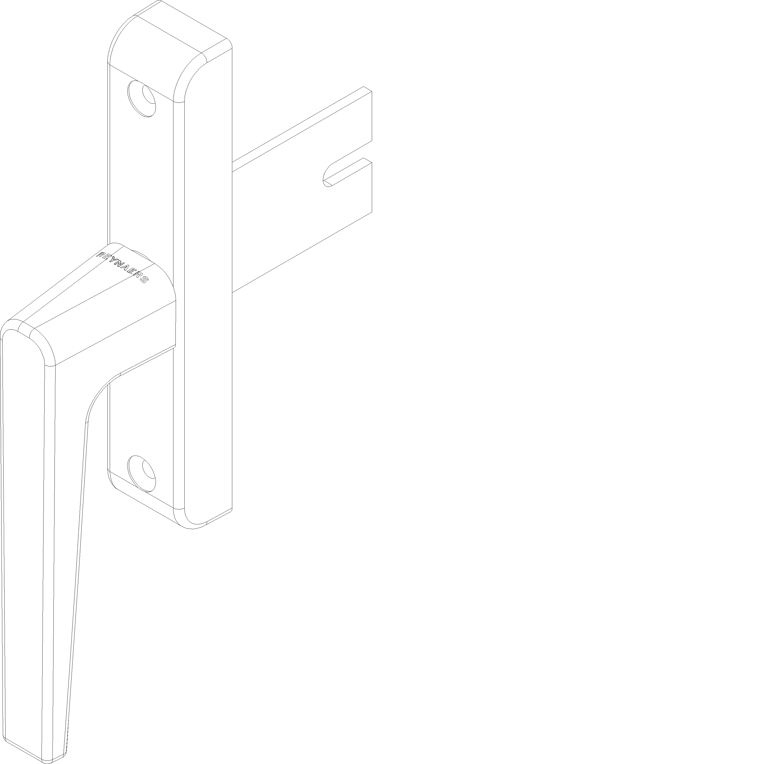 Зображення HANDLE OUTWARD OPENING DIN R [060.6228]
