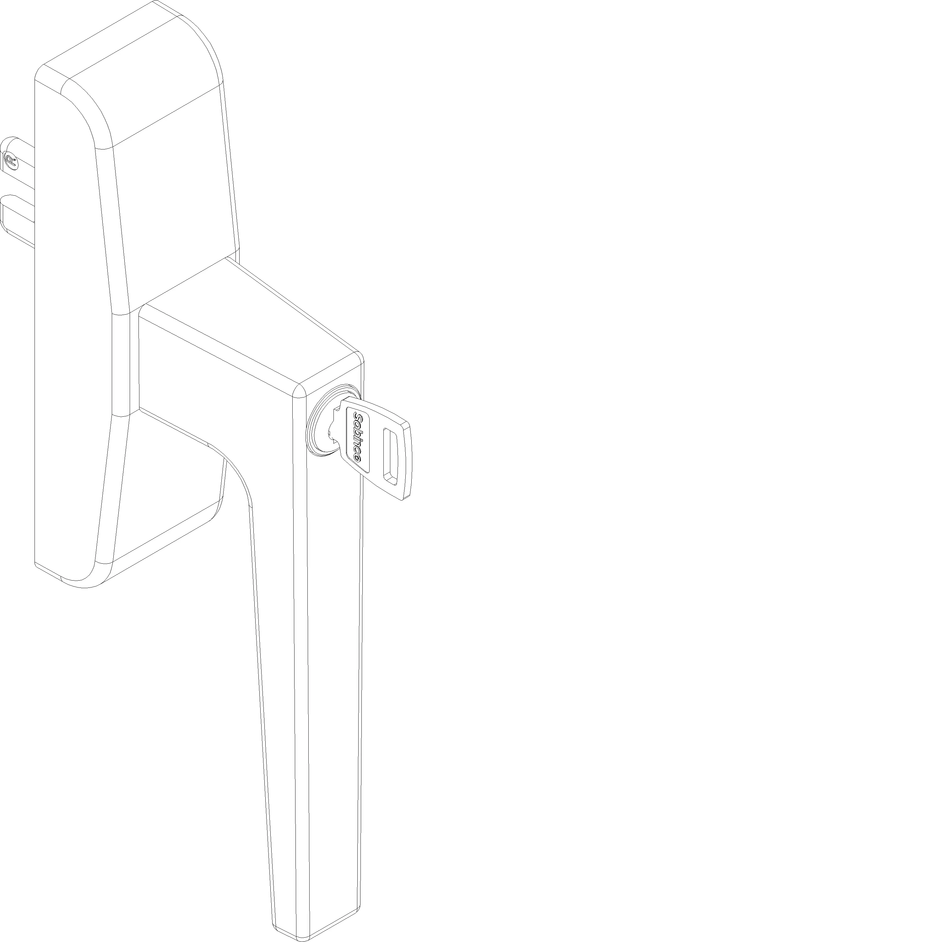 Зображення ELEMENTARY HANDLE WITH LOCK DIN R [060.6299]