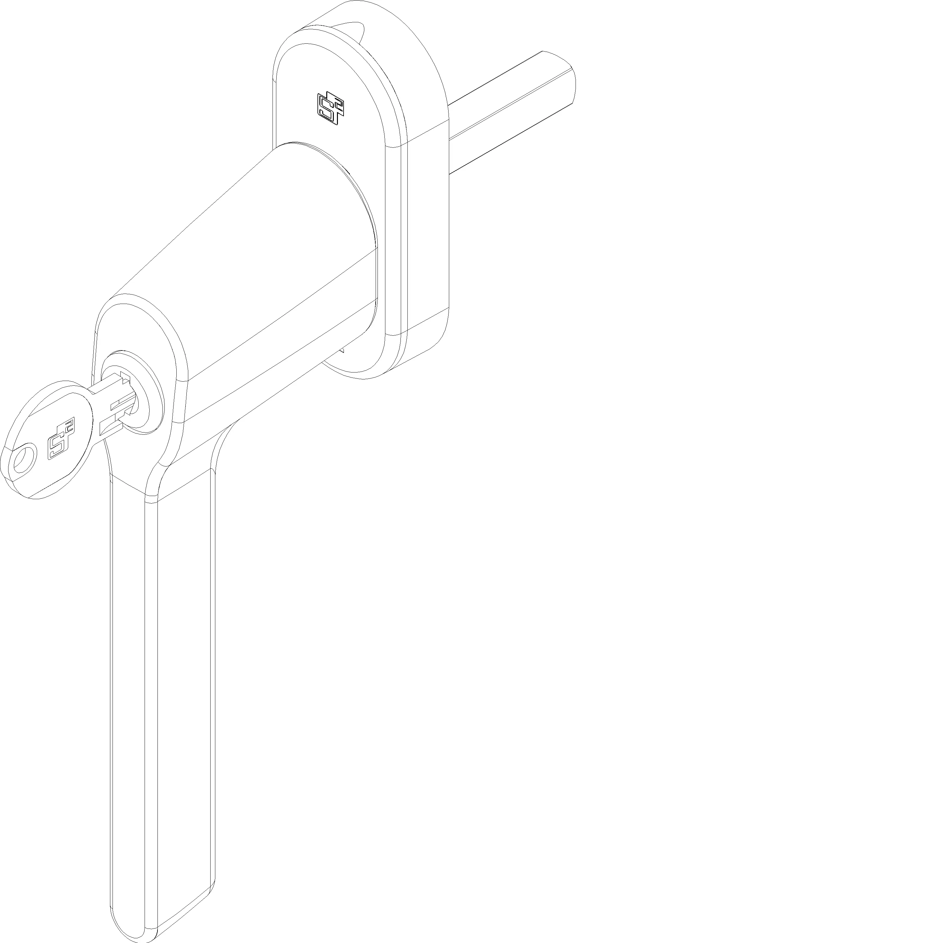 Зображення HANDLE WITH LOCK [060.7093.PA]